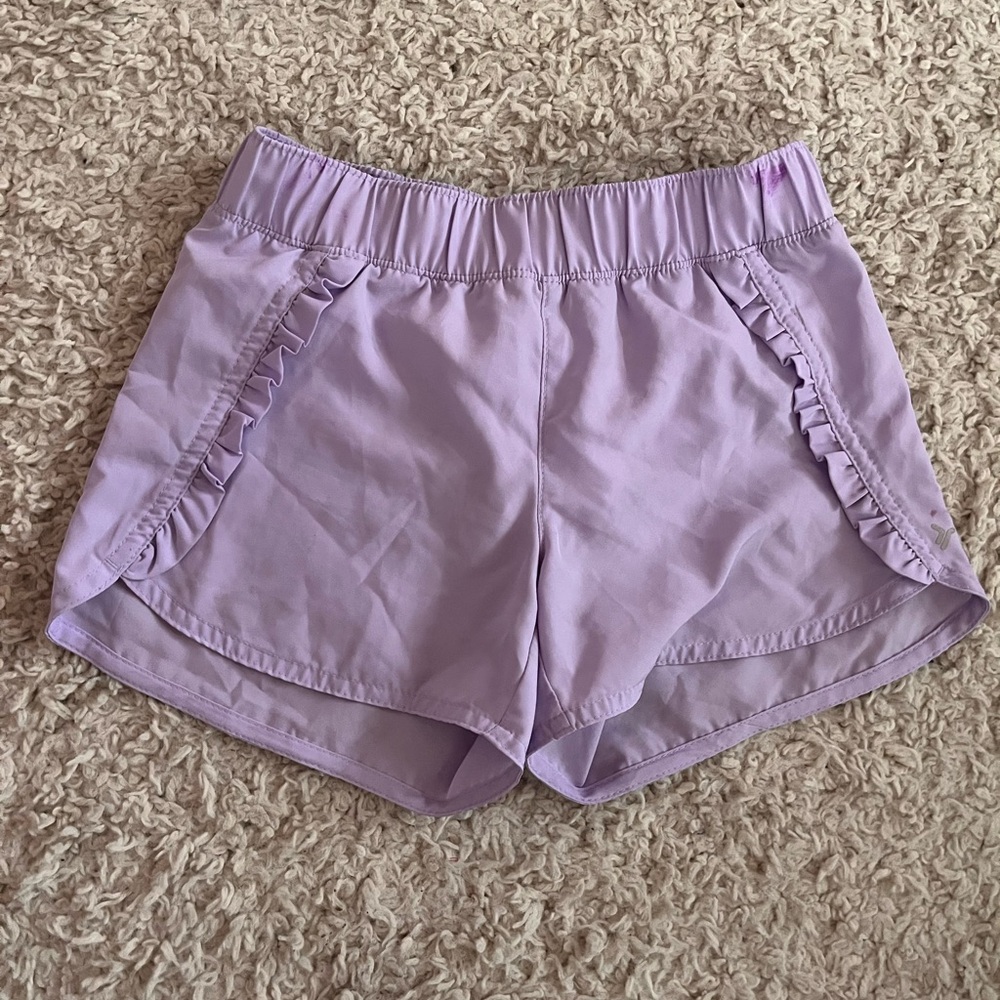 Old Navy- active purple shorts, medium kids